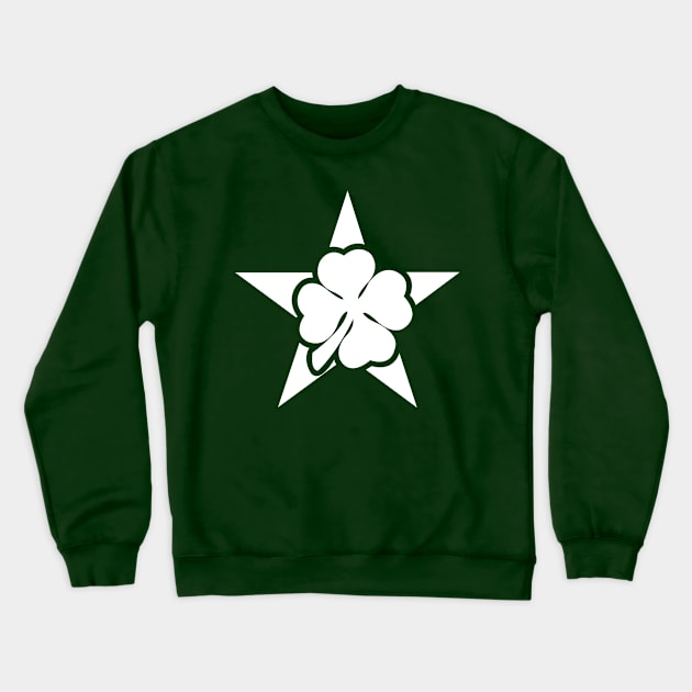 Shamrock Star Crewneck Sweatshirt by OrneryDevilDesign